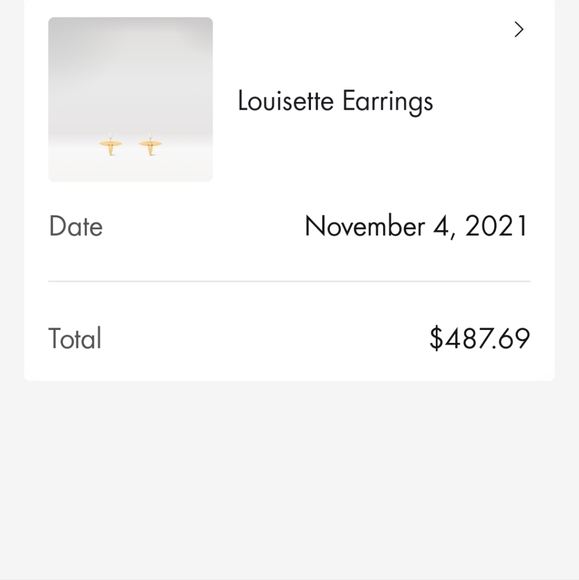 Authentic Louis Vuitton Louisette earrings - Picture 3 of 3